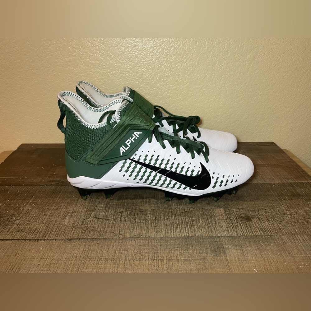 Nike Alpha Menace Pro 2 “White Fir” Football Cleats NEW.
- Sizes for Men.